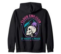 Elder Emo Club Ce n'était Pas Un crâne Gothique en Phase Sweat à Capuche