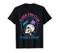 Elder Emo Club Ce n'était Pas Un crâne Gothique en Phase T-Shirt