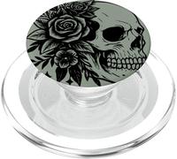 Elder Emo Club Floral Squelette Gothique PopSockets PopGrip pour MagSafe