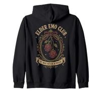 Elder Emo Club Gothic Rose Alternative Esthétique Humour Sweat à Capuche
