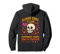 Elder Emo Club Happiness Fades Emo Forever Heart Rétro Sweat à Capuche