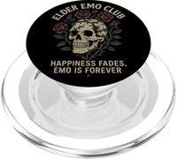 Elder Emo Club Happiness Fades Emo Forever Roses Vintage PopSockets PopGrip pour MagSafe
