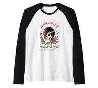Elder Emo Club It Wasnt A Phase Crâne Roses Gothique Manche Raglan