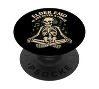 Elder Emo Skeleton Casque Audio It Was Never A Phase Music PopSockets PopGrip Adhésif