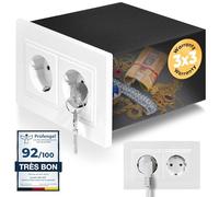 Elder Welder® Coffre Fort Secret | Maintenant avec la fonction de Fausse Prise | Petit Coffre-Fort Discret avec Clé | Mini Cache Mural Secret