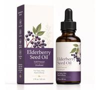 Elderberry Seed Oil, Cold Pressed Elderberry Seed Oil for Bags Under Eyes, Face, Hair, Nails & Body, Lightweight Daily Beauty Oil for Smooth & Hydrated Skin, 30ML