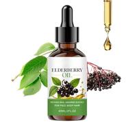 Elderberry Seed Oil,Cold Pressed Elderberry Seed Oil,Rich in Vitamin E,Moisturizing,Fast Absorbing Lightweight Moisturizing Serum, Glow Blends & Skin Care, for Face, Skin, Hair, Nails,Skin Care,60ML
