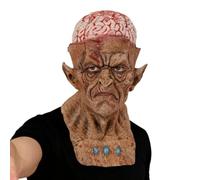Elderly Horror - Realistic Latex Old Man Headgear, Scary Cosplay Cover | Spooky Cosplay Headgear, Lifelike Rubber Costume Prop | Haunted House Party, Masquerade Carnival Festival, Halloween Photo Ac