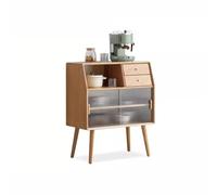 ELDFLRURB armoires de Cuisine en Bois, armoires de Stockage, Buffet de Rangement en chêne Massif avec tiroirs et étagères 31,49 x 16,53 x 38,58 Pouces