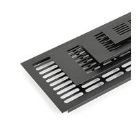 ELDFLRURB Grille de Ventilation rectangulaire en Alliage d'a 1 Grille d'aération rectangulaire en Alliage d'aluminium for Armoire à Chaussures, Grille d'aération for Armoire à Chaussures(50x600mm)