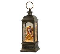 Eldnacele Lanterne boule à neige Angel Music avec minuterie de 6 heures, fonctionne avec piles/USB, lampe chantante lumineuse pour décorations de Noël, décoration d'intérieur