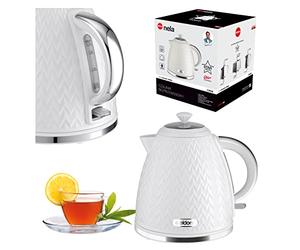 eldom C265B Bouilloire | 1,7 litre | Puissance de la théière 2000W | Design rétro classique Bouilloire | Indicateur de niveau d'eau | Composants OTTER (blanc)