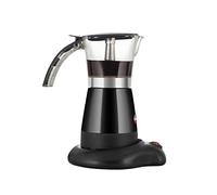 eldom Cafetière à expresso électrique KA50 - Machine à café pour 6 tasses - Cafetière électrique avec inserts filtrants en acier inoxydable - Cafetière pour expresso italien - Noir