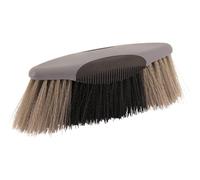 Eldorado Brosse à Poils Longs Doux au Toucher - Gris/Noir Brosse pour Chevaux