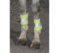 Eldorado Réflecteurs-jambières en Jaune Fluo, 4 Pièces