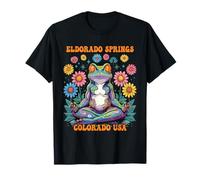 Eldorado Springs Colorado USA Grenouille colorée Motif Zen T-Shirt