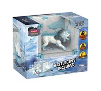 Schleich BattleCave ELDRADOR Lion de Glace 42766 – monstre et toupie, 31 pcs, dès 7 ans