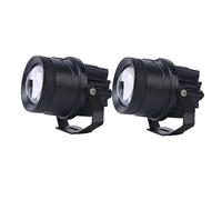 ELDVSUA Avant Phare Moto 1/2 Pièce Projecteur Phare LED Faisceau Haut Et Bas Tangente Intégral Lampe Auxiliaire 12-48V(2 piece Spotlight)