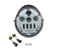 ELDVSUA Avant Phare Moto Phare Avant À LED 60 W Pour Moto Feux Croisemen Route Pour V Rod Pour VRSCF Pour VRSC Pour VRSCR 2002-2017(Chrome)