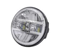 ELDVSUA Avant Phare Moto Phare Avant Universel LED 90W 5,75/7 Pouces Pour Touring Pour Softail Pour Heritage Pour Street Pour Glide Pour Road Pour King(5.75 inch Silver)