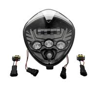 ELDVSUA Avant Phare Moto Phares LED Noirs Motos Pour Victory Pour Cross V Country Pour Tour 2008-2017 40W/60 W Accessoires
