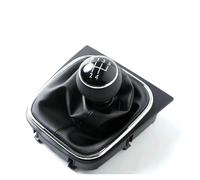 ELDVSUA Variateur De Vitesse Pommeau De Levier De Vitesse À 5/6 Rapports Avec Étui En Cuir Pour VW Pour Golf 5 V MK5 MK6 Pour Jetta R32 2004-2014 Car-Stying(Leather 5 Speed Suit)
