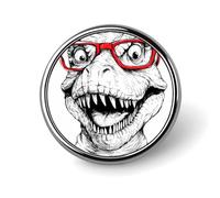 Élé badge rond imprimé chat mignon et adorable, épingle à revers en alliage d'aluminium de 2,5 cm avec transfert thermique, épingle en métal légère pour chemises, vestes, cadeaux uniques