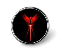 Élé badge rond imprimé panda, épingle à revers en alliage d'aluminium de 2,5 cm avec transfert thermique, épingle en métal légère pour chemises, vestes, cadeaux uniques