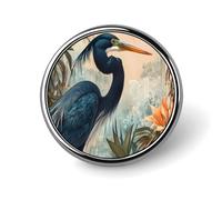 Élé badge rond imprimé panda ludique, épingle à revers en alliage d'aluminium de 2,5 cm avec transfert thermique, épingle en métal légère pour chemises, vestes, cadeaux uniques