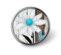 Élé badge rond imprimé panda roux, 2,5 cm, en alliage d'aluminium, avec transfert thermique, épingle en métal légère pour chemises, vestes, cadeaux uniques