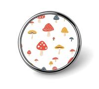 Élé badge rond imprimé panda roux, épingle à revers en alliage d'aluminium de 2,5 cm avec transfert thermique, épingle en métal légère pour chemises, vestes, cadeaux uniques