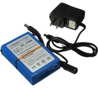 ele ELEOPTION DC12300 DC 12V 3000mAh Chargeur rechargeable Li-ion avec couvercle