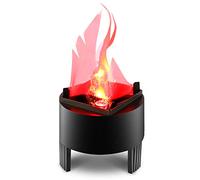ele ELEOPTION Lampe flamme LED dynamique à effet de feu suspendu - Flamme artificielle - Faux feu pour fête, bar, festival, décoration (hauteur de la flamme : 13 cm)