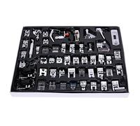 ele ELEOPTION Machine à Coudre kit Pieds-de-biche Multifonctionnel pour Machine à Coudre domistique Ourlet Pied de pièces Accessoires pour Brother Singer Lot de (52pcs)