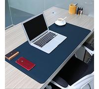 ele ELEOPTION Pad de Bureau Tapis de Souris PU Cuir antidérapant Bureau Pad Étanche Durable Table Pad pour Le Bureau et l'école (120cm*60cm, Bleu + Jaune)