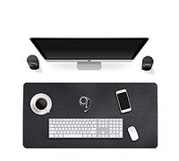 ele ELEOPTION Pad de Bureau Tapis de Souris PU Cuir antidérapant Bureau Pad Étanche Durable Table Pad pour Le Bureau et l'école (80cm*40cm, Bleu + Jaune)