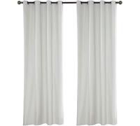 ele ELEOPTION, Rideau imperméable pour extérieur avec œillets pour Porche Avant, pergola, cabane, Patio Couvert, Gazebo, Station d'accueil et Plage (137 x 244 cm, Blanc)