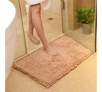 ele ELEOPTION Soft Shag Tapis De Bain Tapis Cuisine Porte Pieds De Porte Tapis Antidérapant Bande Absorbant Paillasson Tapis De Bain Douche Shaggy Tapis - 50 x 80 cm, Kaki
