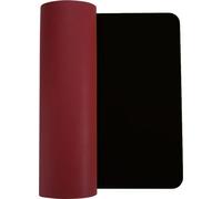 ele ELEOPTION Tapis de bureau Tapis de sourisPolyuréthaneTapis de bureau antidérapant en eau Tapis de table imperméable et résistant pour le bureau et l'école (noir + rouge, 120 cm x 60 cm)