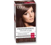 ELEA PROFESSIONAL CREME DE COLORATION PERMANENTE POUR CHEVEUX 5.0 marron clair AVEC COMPLEXE DE SOIN D'HUILES