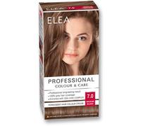 ELEA PROFESSIONAL CREME DE COLORATION PERMANENTE POUR CHEVEUX 7.0 Blond moyen AVEC COMPLEXE DE SOIN D'HUILES
