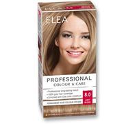 ELEA PROFESSIONAL CREME DE COLORATION PERMANENTE POUR CHEVEUX 8.0 Blond clair AVEC COMPLEXE DE SOIN D'HUILES