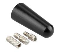 Eleage Adaptateur D'antenne de Tige de Voiture de 3 Cm, Conception en Alliage D'aluminium Durable, Installation Facile pour, Couleur Noire