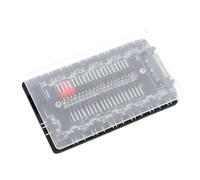 Eleage ARGB PWM Ventilateur Hub 10 Voies Conception Magnétique Alimentation pour Système de Refroidissement PC 13 Ports D'éclairage Rvb 5V 3Pin Boîtier en Acrylique