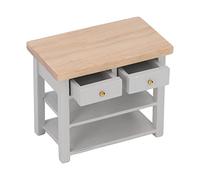 Eleage Armoire de Maison de Poupée en Bois, Conception Miniature en Bois | Pratique pour maison de poupée 1/12, Bois de bouleau durable, Style vintage, Idéal pour le bricolage