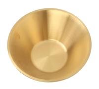 Eleage Bols à Salade en Acier Inoxydable, Conception Exquise à Double Couche Dorée pour Servir des Salades, des Desserts et Plus Encore-bol de 1x8 Pouces (14 cm)