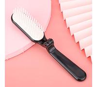 Eleage Brosse à Cheveux Pliante de Poche, Peigne Léger et Pliable, Indispensable pour le Massage du Cuir Chevelu sur Cheveux Mouillés ou Secs, Design ABS Noir (Noire)