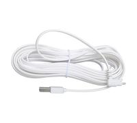 Eleage Câble de Chargement de Caméra de sécurité en PVC, Conception Anti-emmêlement pour Alimentation Continue, Intérieur et Extérieur, 1 unité (7,6 m/24,9 Pieds)