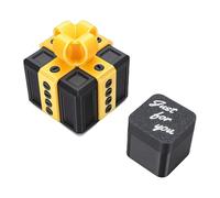 Eleage Coffret Cadeau Ennuyeux imprimé en 3D, Défi de Vis (Or Noir) | Amusement interactif, magasins d\'objets de valeur, matériel PLA haut de gamme, anniversaire, événements spéciaux