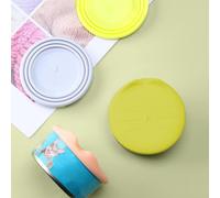 Eleage Couvercle de Boîte de Nourriture pour Animaux de Compagnie Universel TPR 3 en 1, Couverture Durable pour Nourriture pour Chien et Chat, pour le Stockage des Aliments pour Animaux de Compagnie